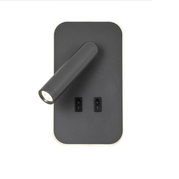 4499-2W, настенный светильник, D65xW105xH185, LEDx3W + LEDx5W, 480LM, 4000K, included, switch