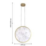 4374-1P, подвес, D470xH1800/2320, LEDx27W, 1620LM, 4000K, CRI>90, included — изображение 4