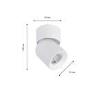 4150-1U, потолочный светильник, D54xW63xH98, LEDx6W, 42V, угол рассеивания: 24°, 550LM, 3000-6000K, IP20, included — изображение 2