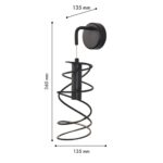 4555-1W, настенный светильник, D135xW135xH360, LEDx5W, 315LM, 4000K, included — изображение 3