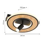 4438-1C, потолочный светильник, L340xW320xH170, LEDx24W, 2500LM, 4000K, included — изображение 3