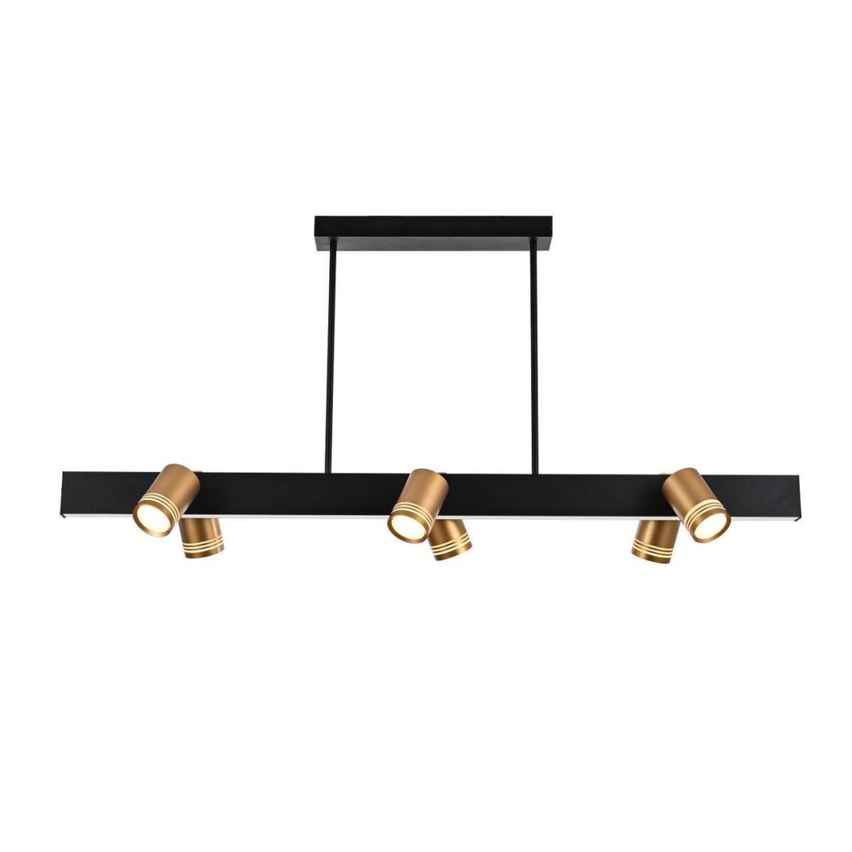 4074-6P, подвесная люстра, L1200xW190xH600, 6xGU10LEDx10W, excluded + LEDx18W, 700LM, 4000K, included 4074-6P, подвесная люстра, L1200xW190xH600, 6xGU10LEDx10W, excluded + LEDx18W, 700LM, 4000K, included — изображение 1