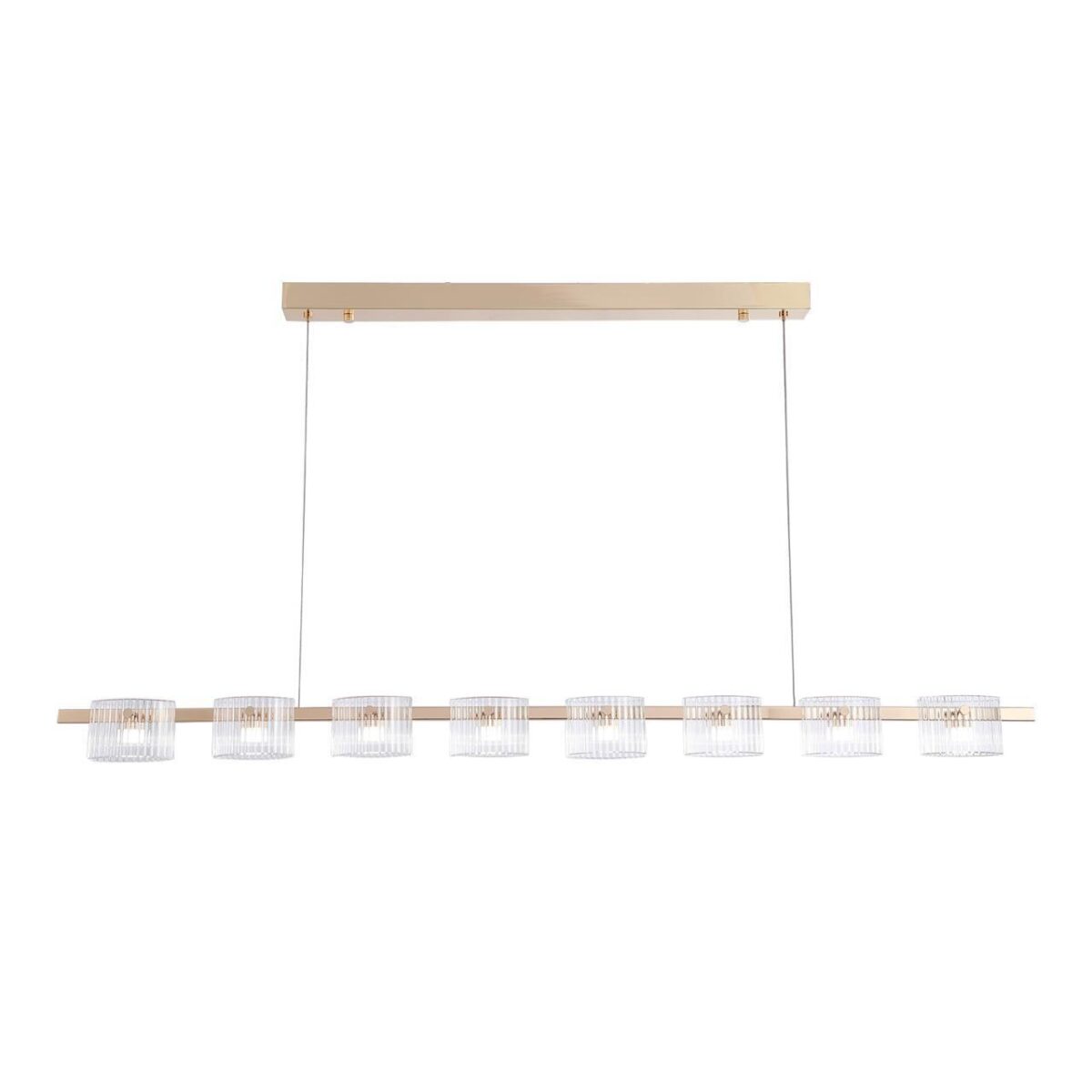 4248-8P, подвесная люстра, L1430xW70xH1300/1500, 8xLEDx5.25W, 960LM, 4000K, included — изображение 1