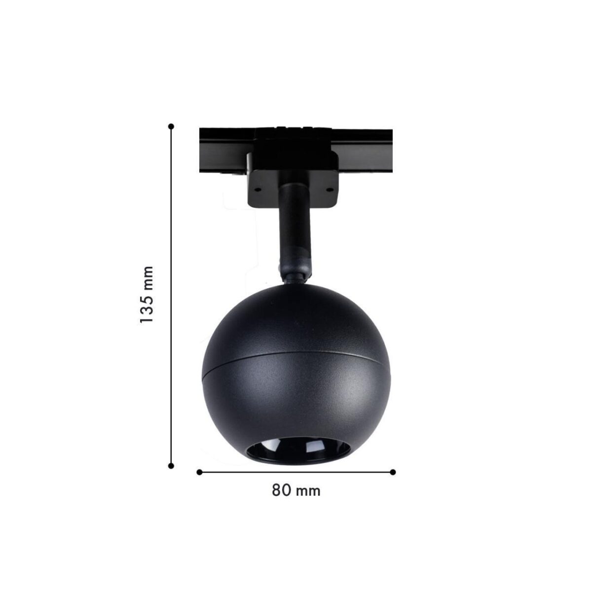 4227-1U, трековый светильник, D80xH135, LEDx8W, 42V, 500LM, 3000-6000K, CRI>90, included — изображение 2