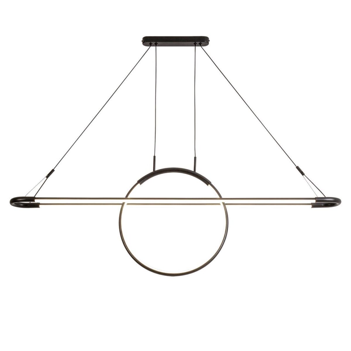 4587-12P, подвесная люстра, L1200xW115xH600/1500, LEDx58W, 4640LM, 4000K, included — изображение 1