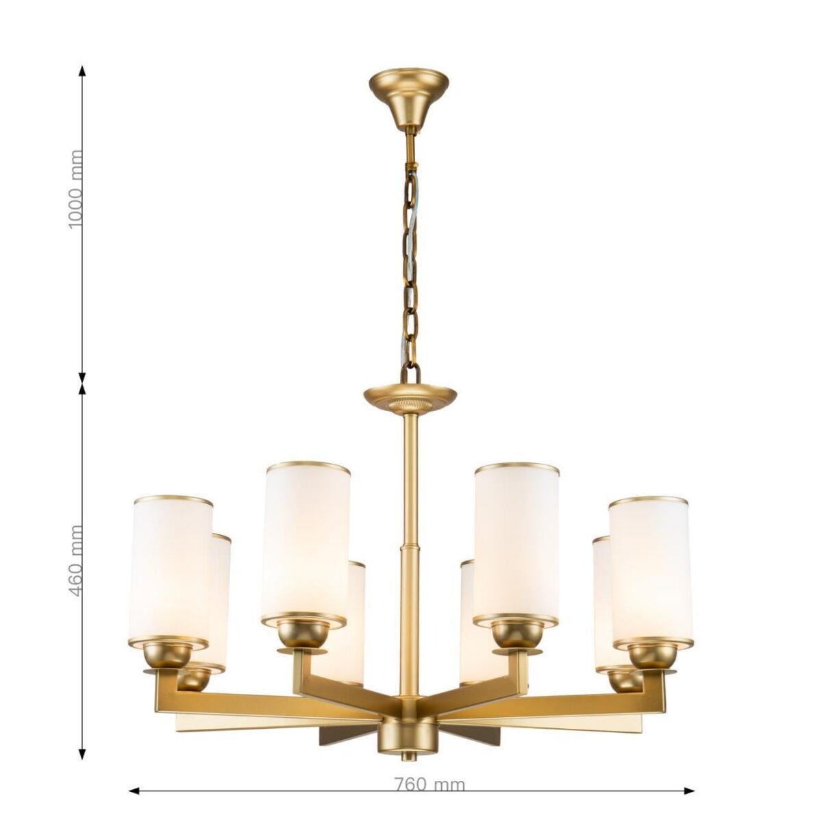 2621-8P, подвесная люстра, D760xH460/1460, 8xE27x40W, excluded — изображение 3