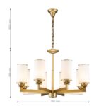 2621-8P, подвесная люстра, D760xH460/1460, 8xE27x40W, excluded — изображение 3