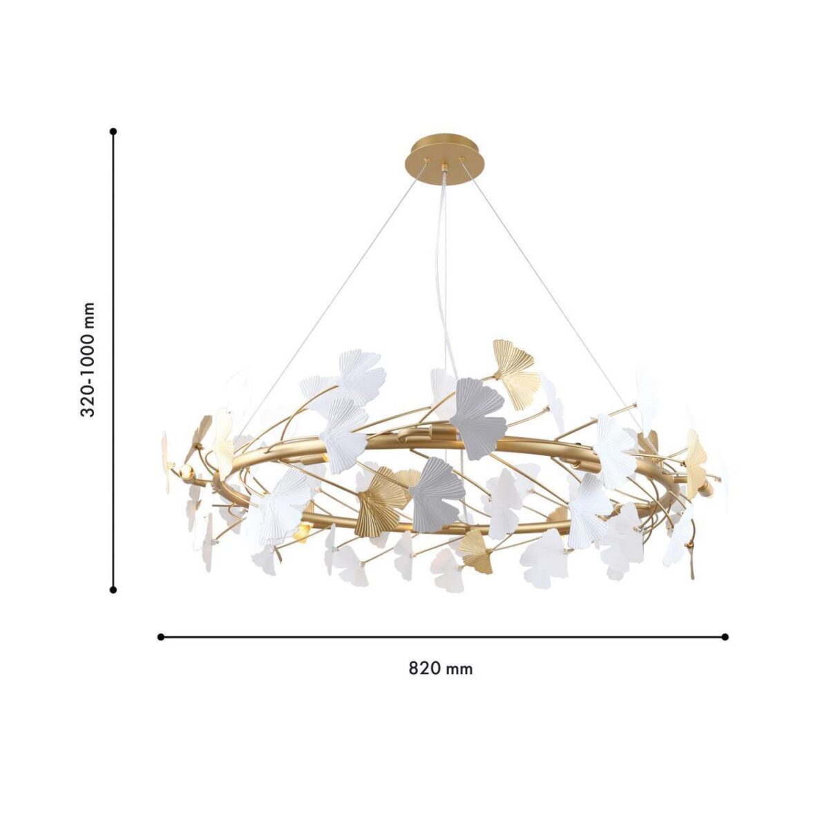 4080-10P, подвесная люстра, D820xH320/1000, 10xG9x40W, excluded — изображение 3