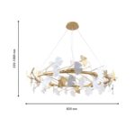 4080-10P, подвесная люстра, D820xH320/1000, 10xG9x40W, excluded — изображение 3