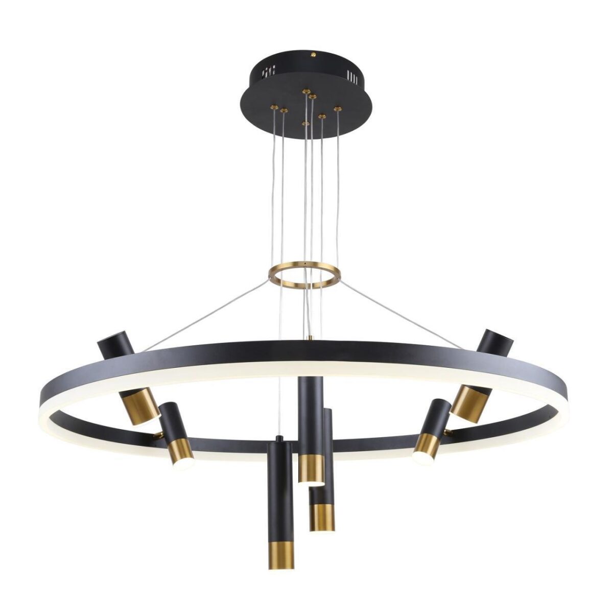 3097-8P, подвесная люстра, D800xH600/1000, LEDx48W + 7xLEDx3W, 4690LM, 4000K, included 3097-8P, подвесная люстра, D800xH600/1000, LEDx48W + 7xLEDx3W, 4690LM, 4000K, included — изображение 1