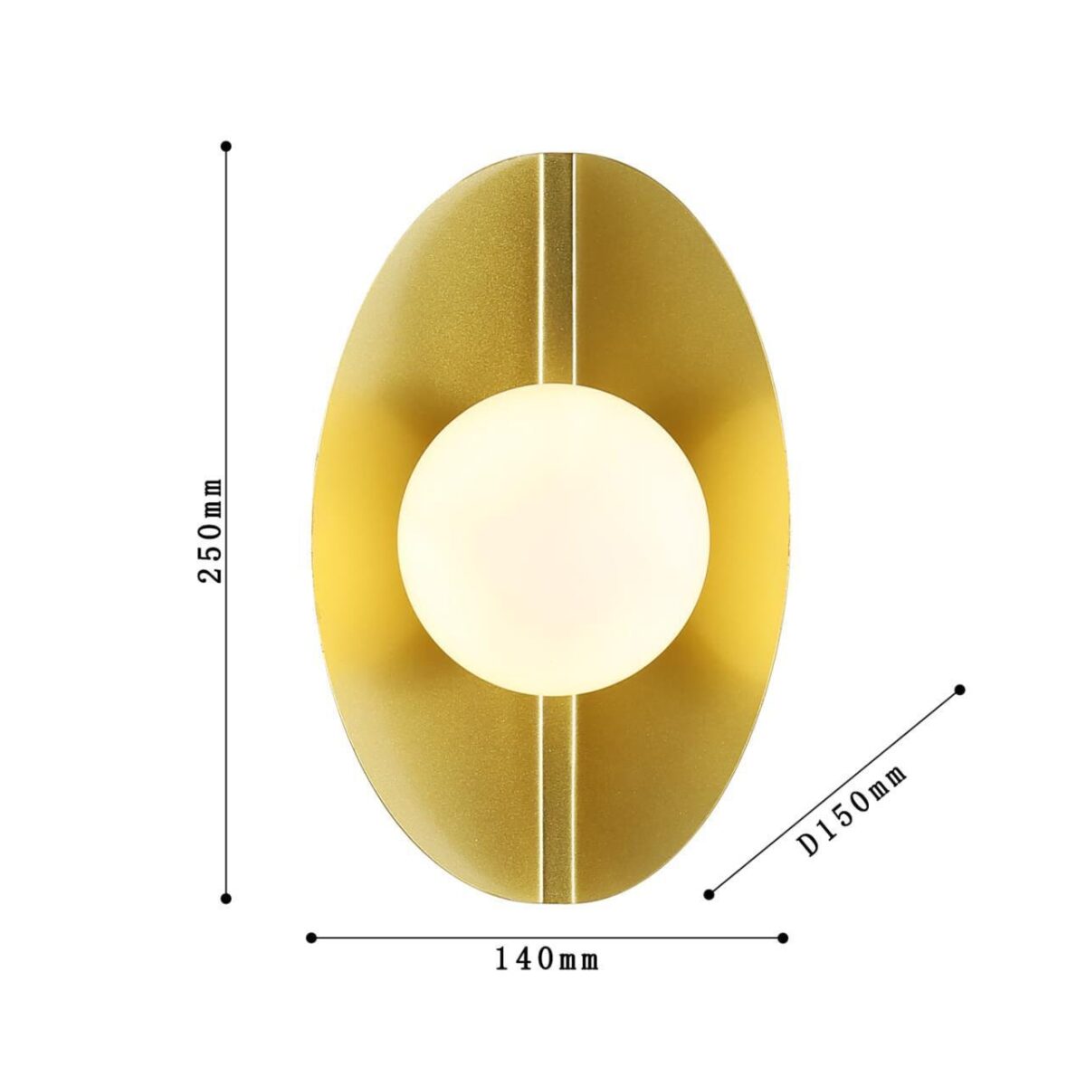 2366-1W, настенный светильник, D150xW140xH250, 1xG9x25W, excluded — изображение 3