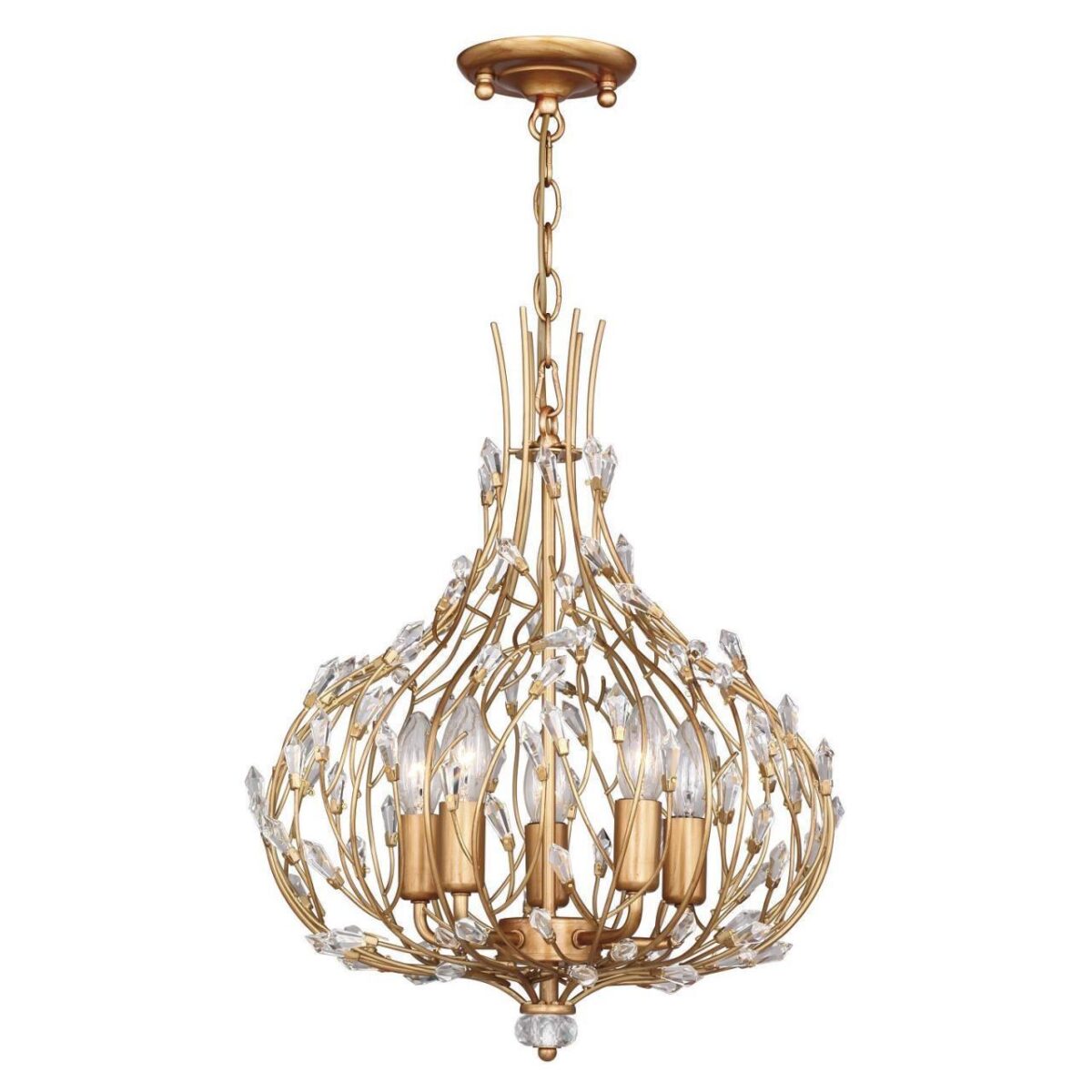 2020-5P, люстра подвесная, D420xH450/800, 5xE14x40W, excluded 2020-5P, люстра подвесная, D420xH450/800, 5xE14x40W, excluded — изображение 1