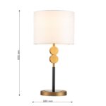 2624-1T, настольный светильник, D280xH600, 1xE27x40W, excluded — изображение 3