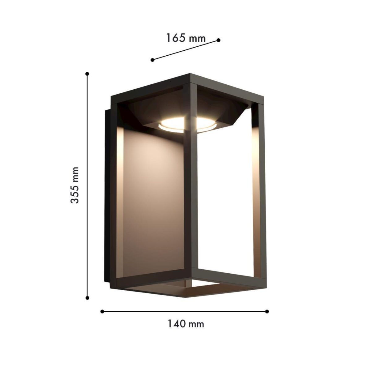 4386-1W, уличный светильник, D165xW140xH355, LEDx5W, 438LM, 3000K, IP54, included — изображение 3