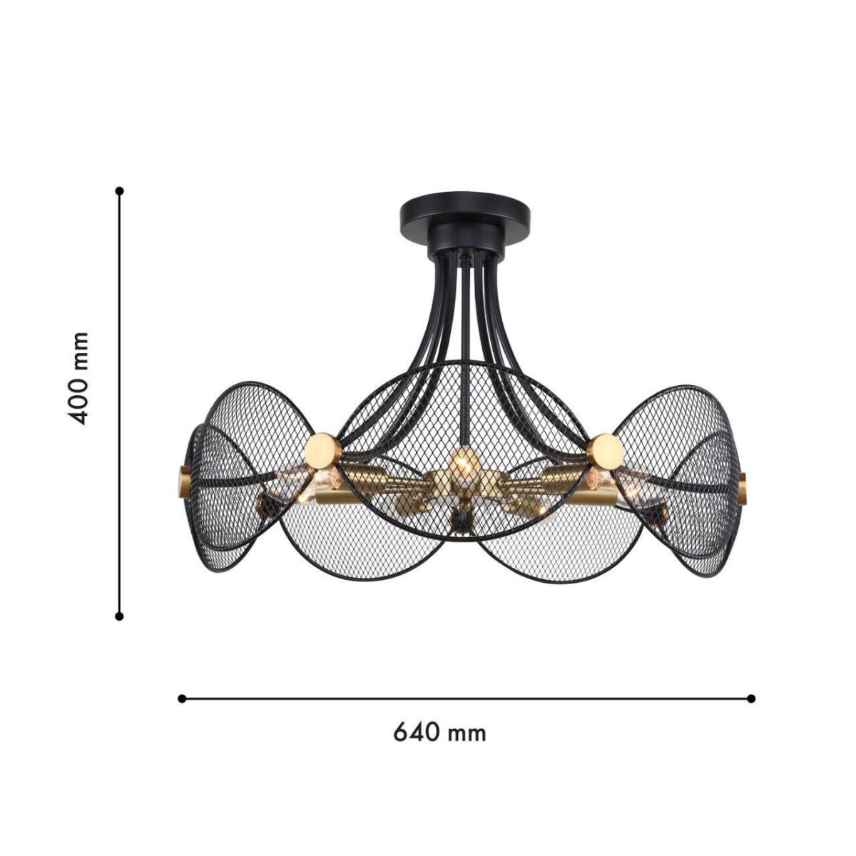 4084-7P, подвесная люстра, D640xH400, 7xE14x40W, excluded — изображение 3