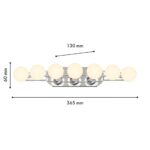 4589-4W, настенный светильник, D130xW365xH60, LEDx10.8W, 850LM, 4000K, included — изображение 2