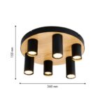 4431-6U, потолочный светильник, D360xH155, 6xGU10x50W, excluded — изображение 2