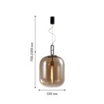 4264-1P, подвес, D350xH700/2200, 1xE27x40W, excluded — изображение 2