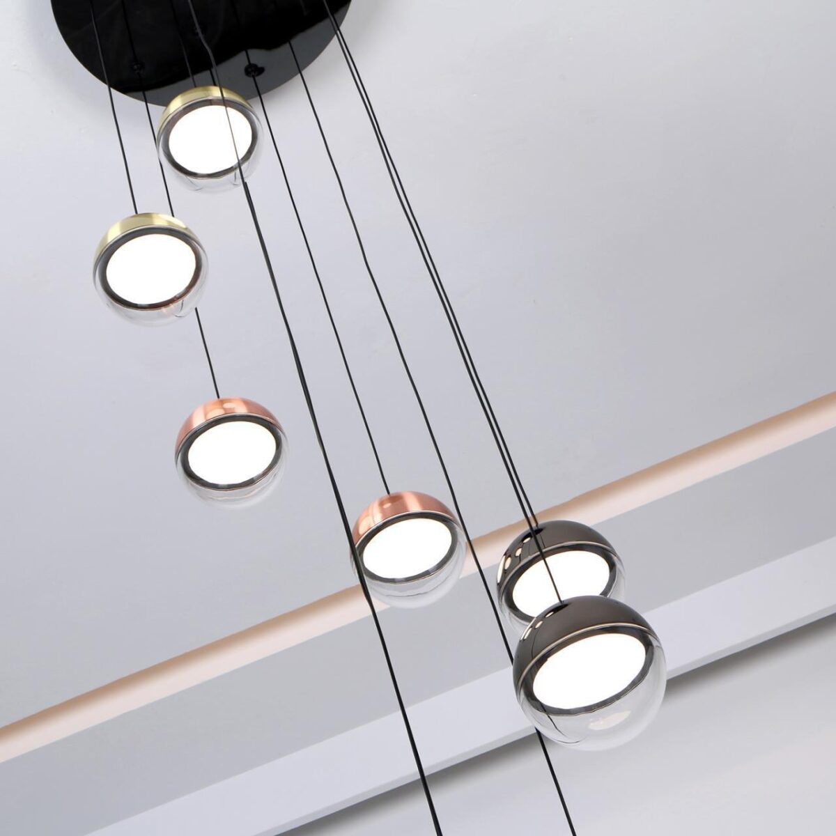 4371-9P, подвесная люстра, D430xH2170, 9xLEDx5.3W, 3360LM, 4000K, CRI>90, included — изображение 8