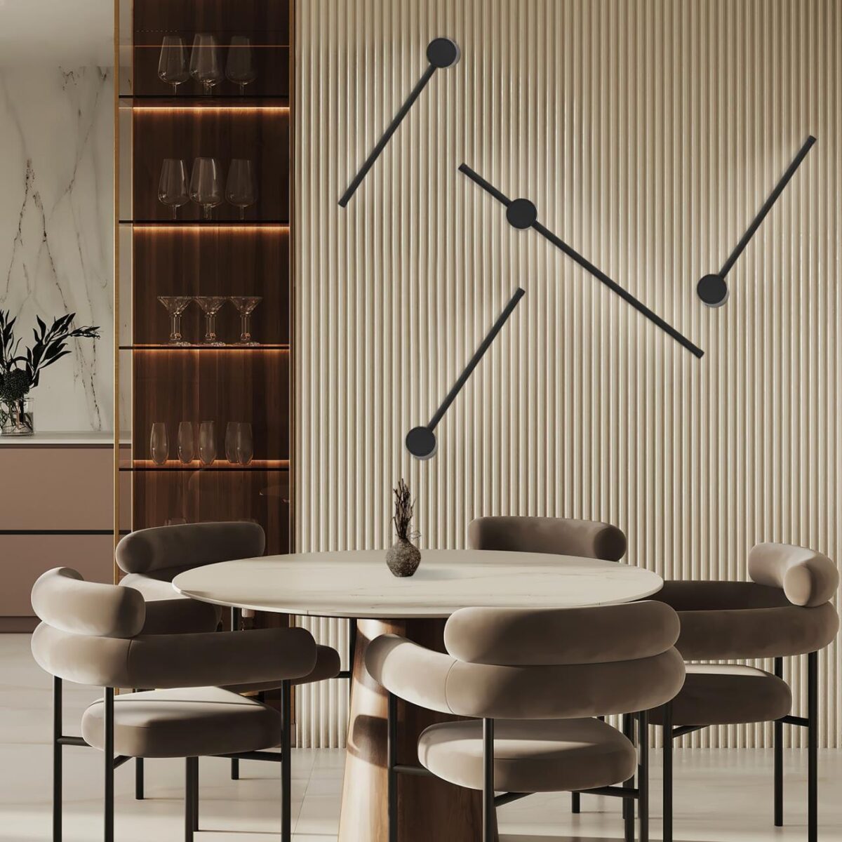 4167-1W, настенный светильник, D100xW60xH400, LEDx7W, 315LM, 4000K, included — изображение 4