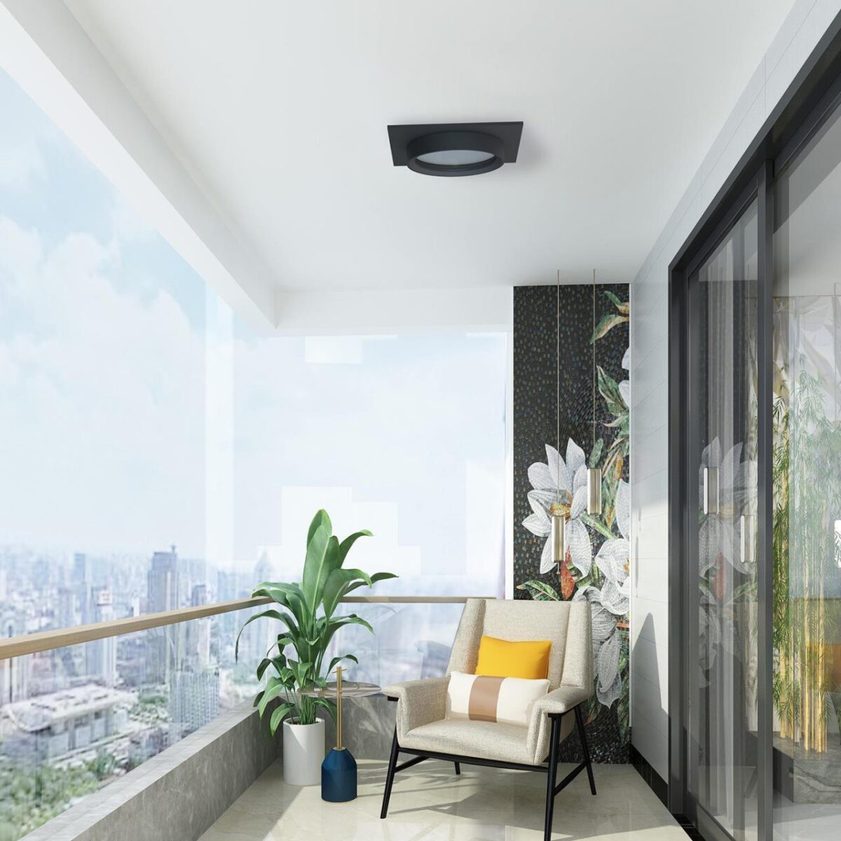 4673-1U, уличный светильник, L110xW110xH42, cutout:D95, 1xGX53LEDx15W, IP44, excluded — изображение 5