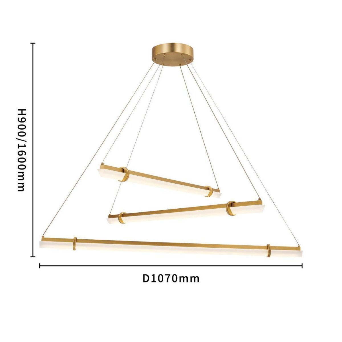 4553-3P, подвесная люстра, D1070xH900/1600, 3xLEDx13W, 4935LM, 4000K, included — изображение 3
