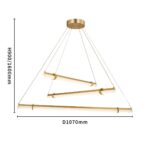 4553-3P, подвесная люстра, D1070xH900/1600, 3xLEDx13W, 4935LM, 4000K, included — изображение 3