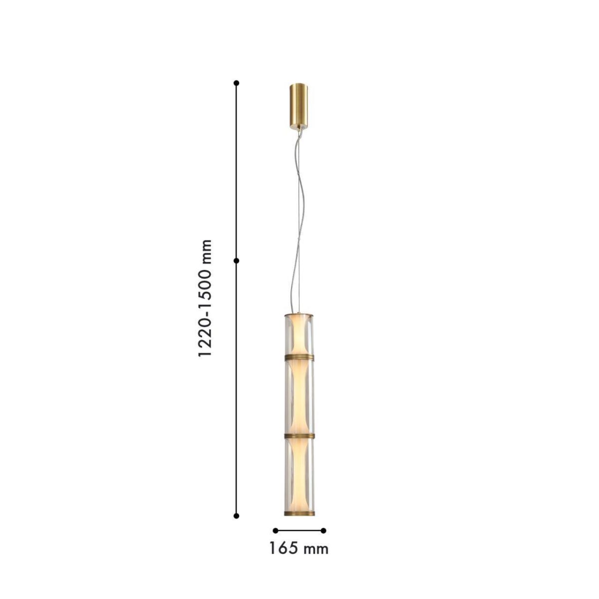 4244-3P, подвес, L1090xW165xH295/1800, LEDx28W, 730LM, 4000K, included — изображение 3