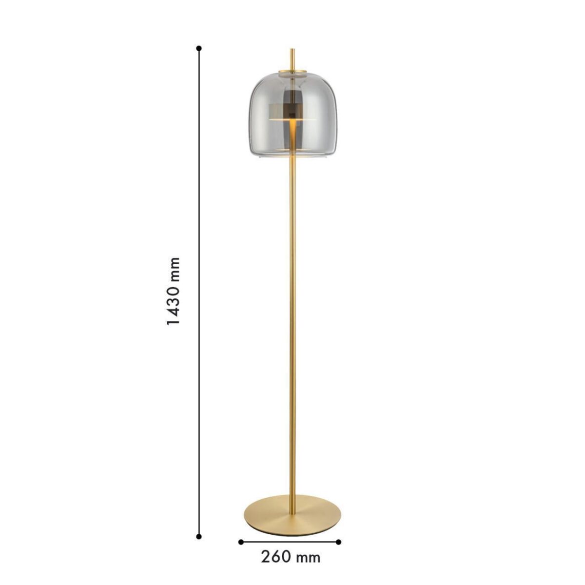 4234-1F, напольный светильник, D260xH1430, LEDx21W, 1000LM, 4000K, included, switch — изображение 3