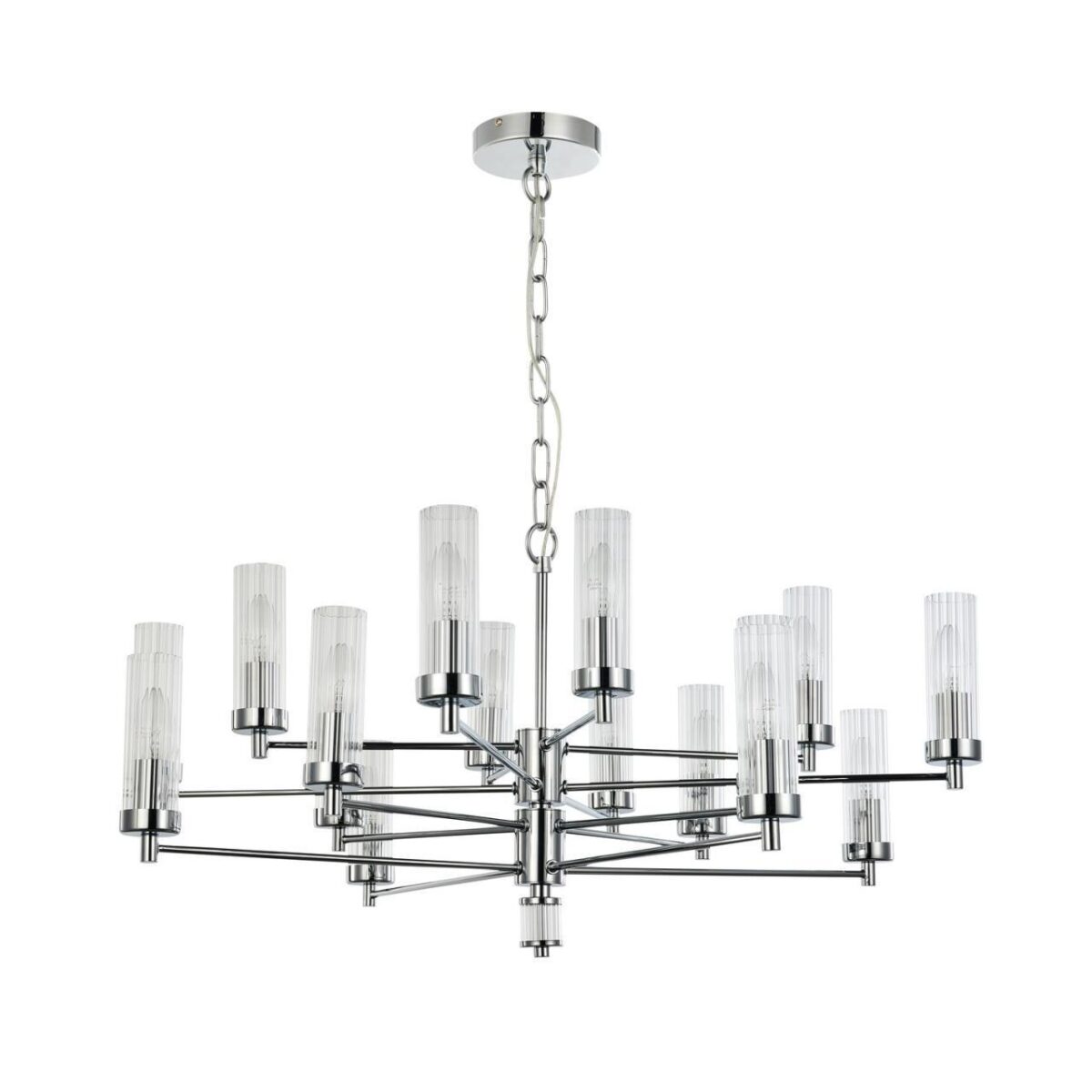 2672-16P, подвесная люстра, D850xH410/1410, 16xE14x40W, excluded — изображение 2