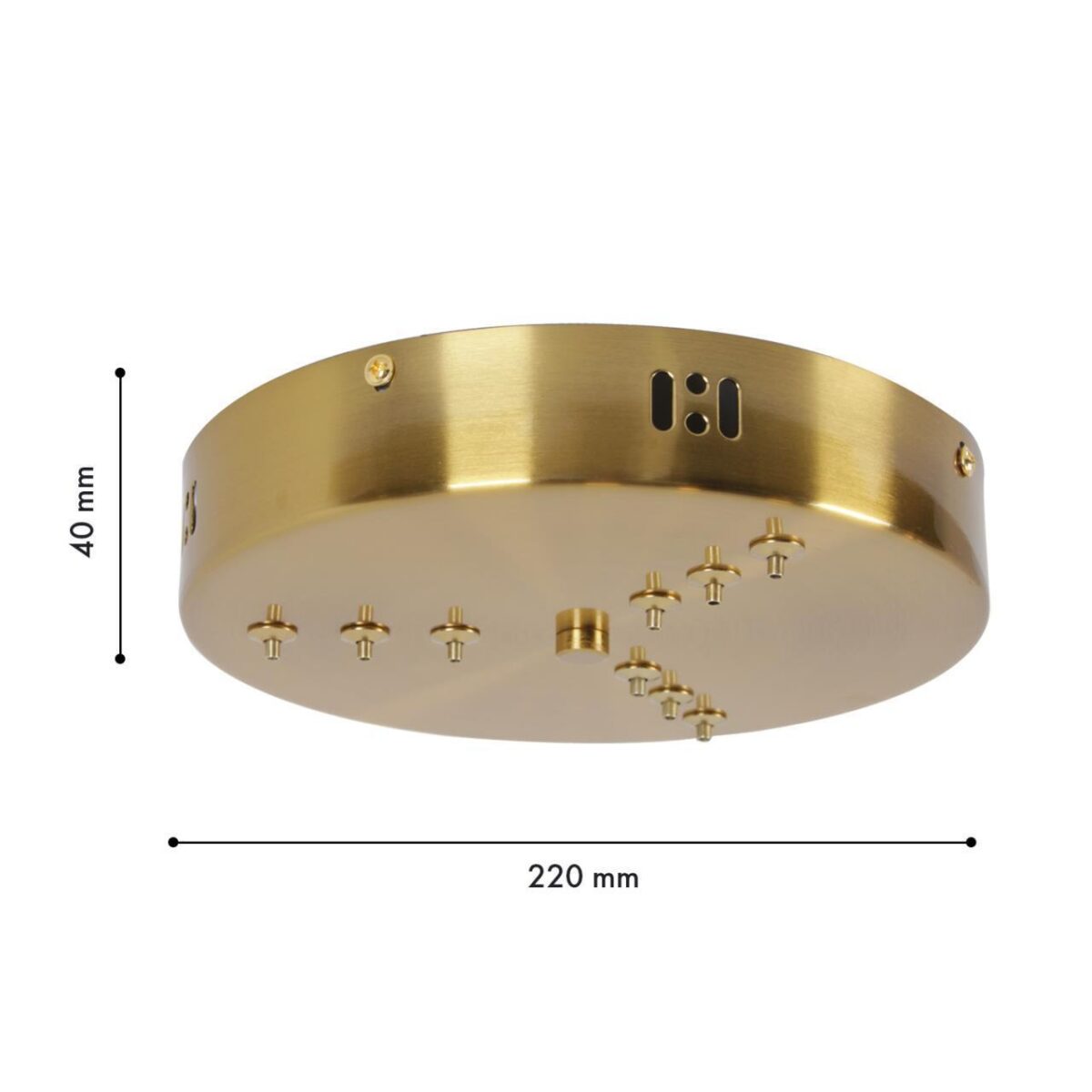 4591-220-9BR, потолочная чаша, D220xH40, цвет латунь — изображение 2