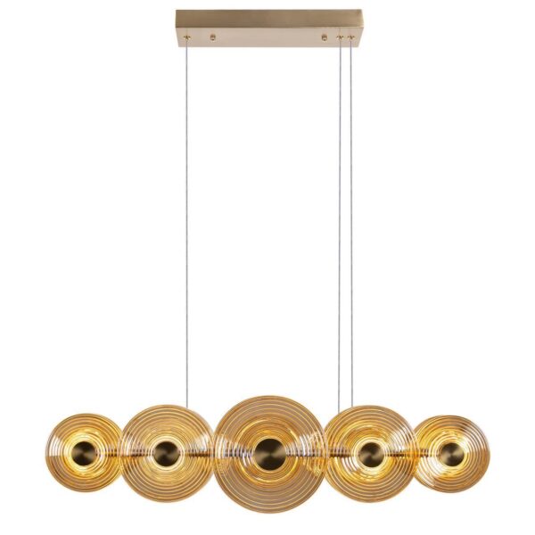 4571-10P, подвесная люстра, L1120xW220xH1500/1690, LEDx55W, 3800LM, 4000K, included