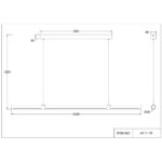 4111-1P, подвесная люстра, L1200xW35xH100/1200, LEDx35W, 2300LM, 4000K, included — изображение 5