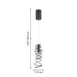 4555-1P, подвес, D115xH445/1445, LEDx5W, 190LM, 4000K, included — изображение 3