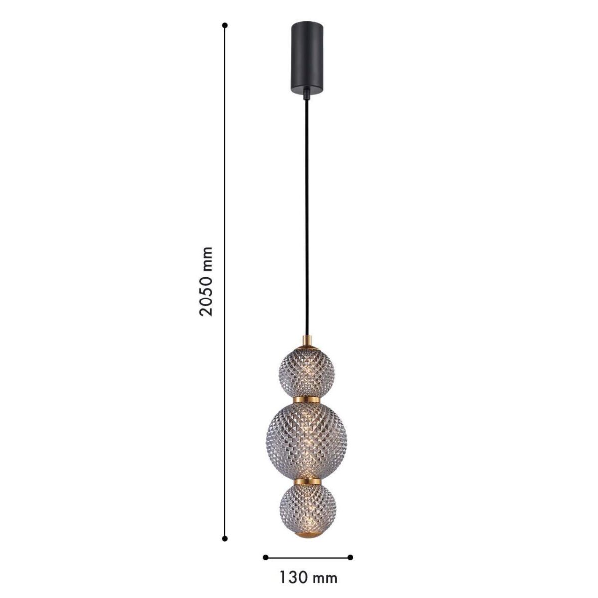 4611-1P, подвес, D130xH440/2050, LEDx7W, 910LM, 3000K, included — изображение 2