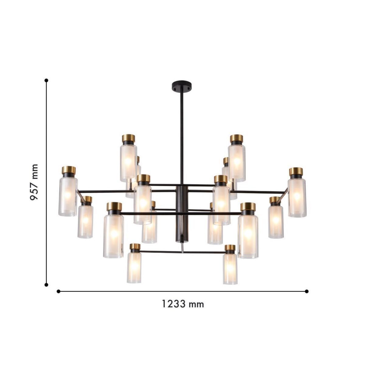4482-16P, потолочная люстра, D1235xH955, 16xE14x60W, excluded — изображение 3