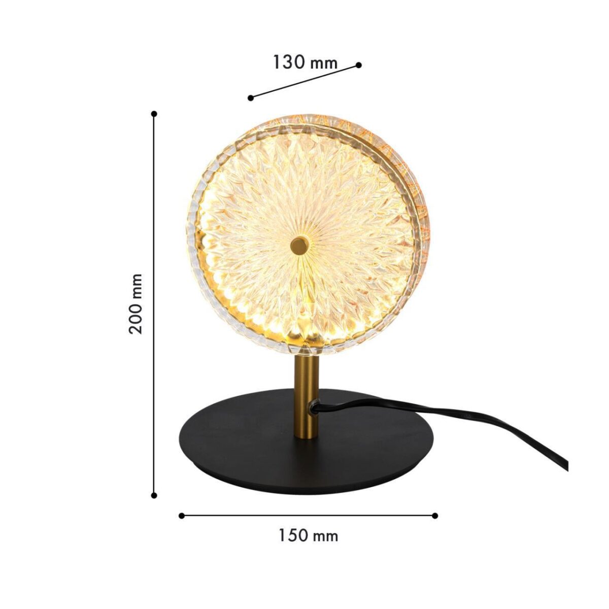 4488-1T, настольный светильник, L150xW130xH200, LEDx6W, 410LM, 4000K, included, switch — изображение 2