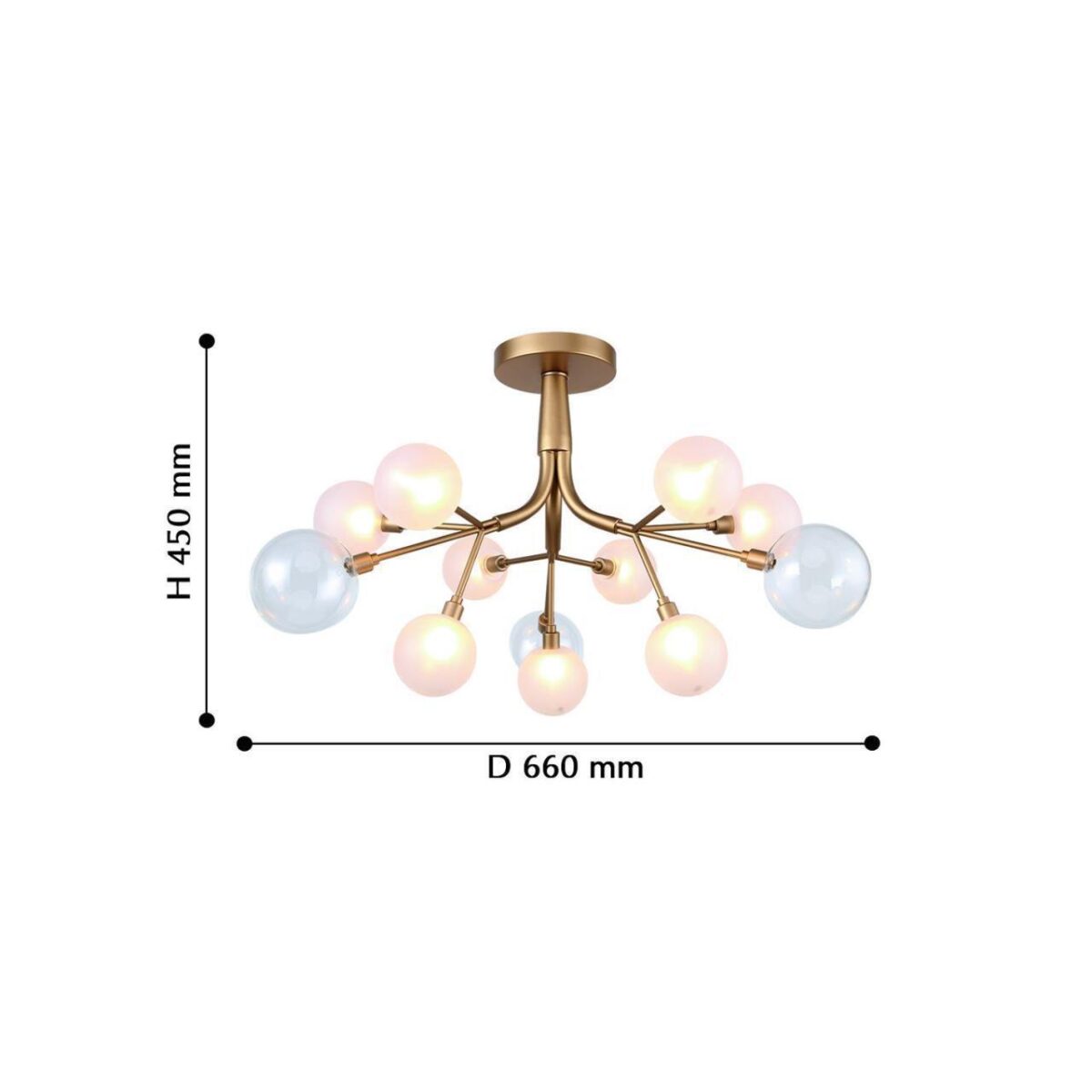 2515-9U, потолочный светильник, D660xH450, 9xG9x40W, excluded — изображение 3