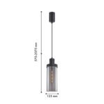 4364-1P, подвес, D125xH570/2070, 1xE27x40W, excluded — изображение 2