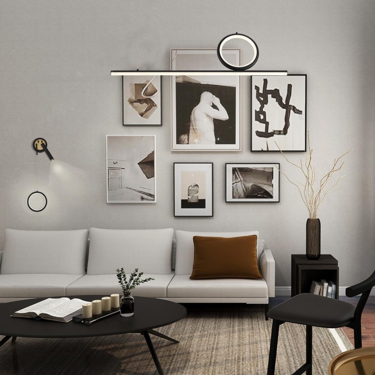 4178-3P, подвесная люстра, L810xW80xH240/1000, LEDx3W + LEDx12W + LEDx16W, 1395LM, 4000K, included — изображение 4