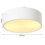 1515-2C1, потолочная люстра, D400xH140, 2xE27CFLx25W, excluded — изображение 3