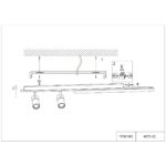 4075-2C, потолочный светильник, L1000xW120xH160, LEDx50W, 2200-4200LM, 3000-6000K, included, remote control — изображение 9