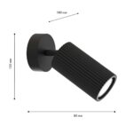 4635-1W, настенный светильник, D180xW80xH135, 1xGU10x35W, excluded — изображение 3