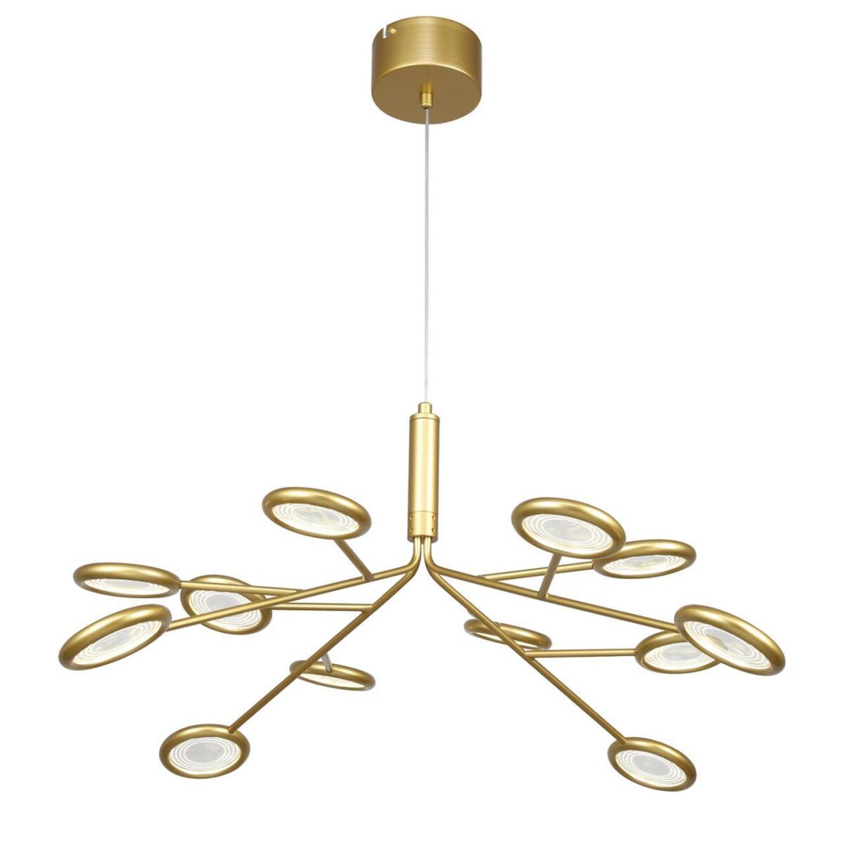 4253-12P, подвесная/потолочная люстра, D650xH320/1320, 12xLEDx3W, 3060LM, 4000K, included — изображение 1