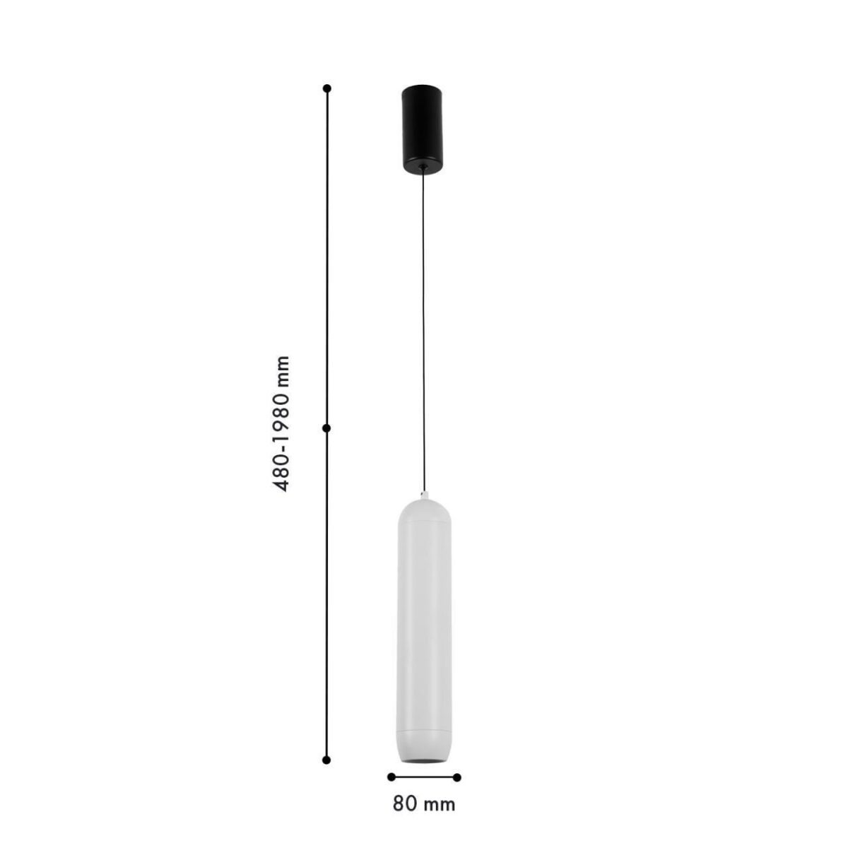 4293-1P, подвес, D80xH500/1800, LEDx5W, 450LM, 4000K, included — изображение 3
