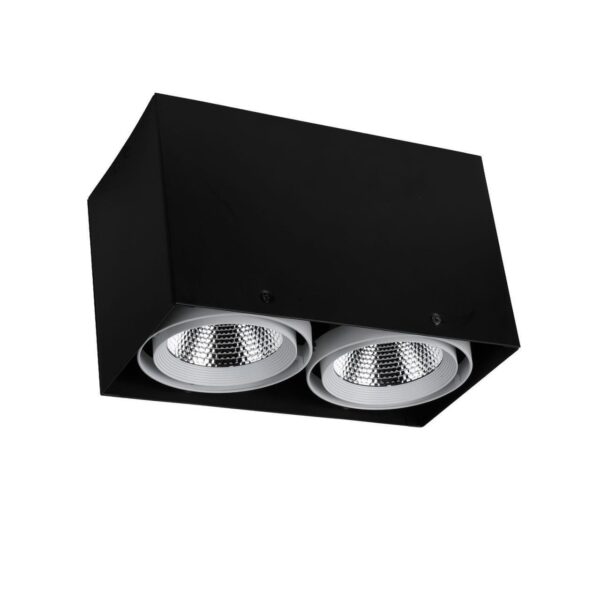 1987-2U, потолочный светильник, L265xW140xH160, COB 2xLEDx12W, RA>80, BEAM ANGLE:24°, 1920LM, 4000K, included