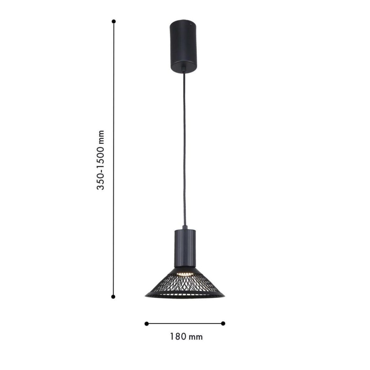 4623-1P, подвес, D180xH350/1500, 1xLEDx6W, 660LM, 3000K, included — изображение 3
