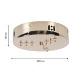 4591-220-9GD, потолочная чаша, D220xH40, цвет золотой — изображение 2