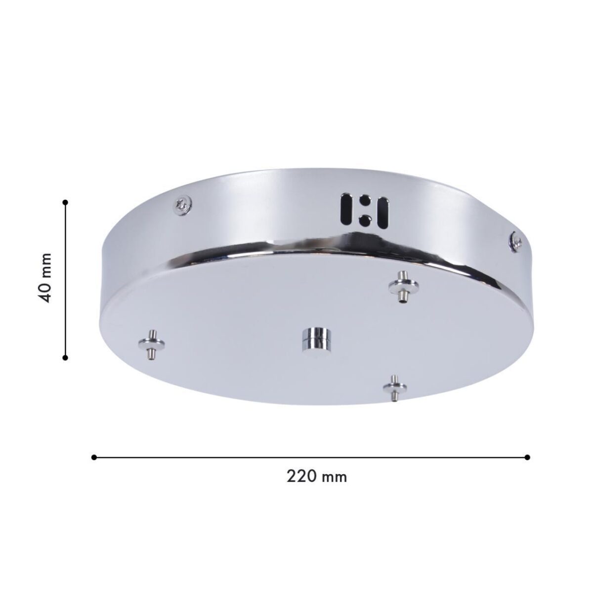 4591-220-3CH, потолочная чаша, D220xH40, цвет хром — изображение 2