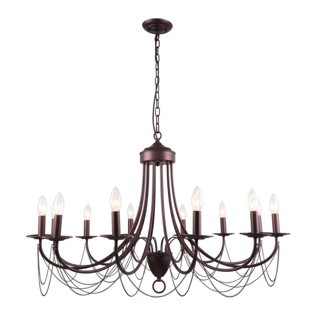 2590-12P, подвесная люстра, D960xH580/2080, 12xE14x40W, excluded 2590-12P, подвесная люстра, D960xH580/2080, 12xE14x40W, excluded — изображение 1